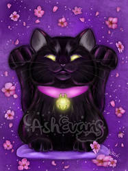 Black Lucky cat