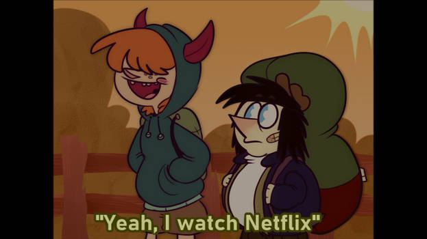 Yeah , I Watch Netflix [FAKE CARTOON SCREENSHOT]