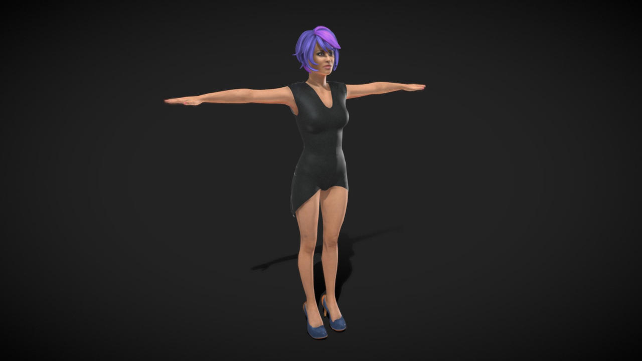 Cyberpunk beauty girl 3d model download by RipModels3D on DeviantArt