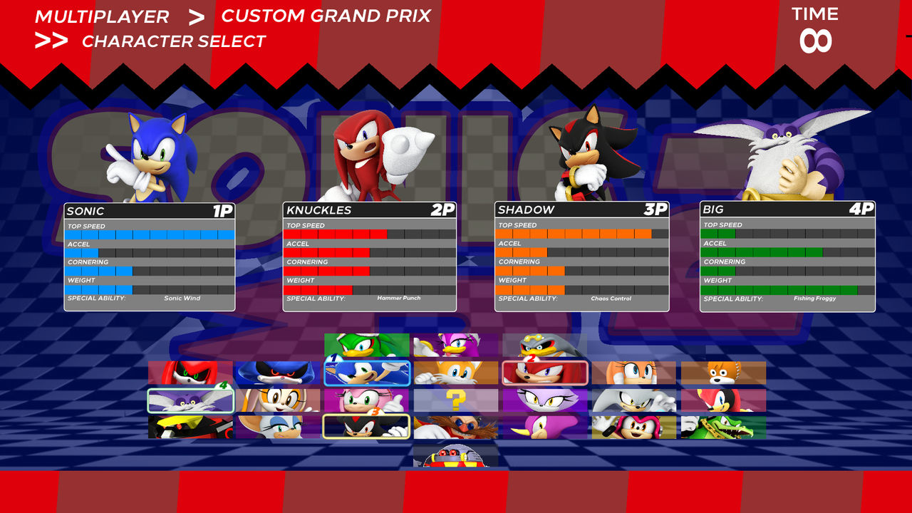 Sonic R 2 Character Select Multiplayer Variant by SuperIcee on DeviantArt