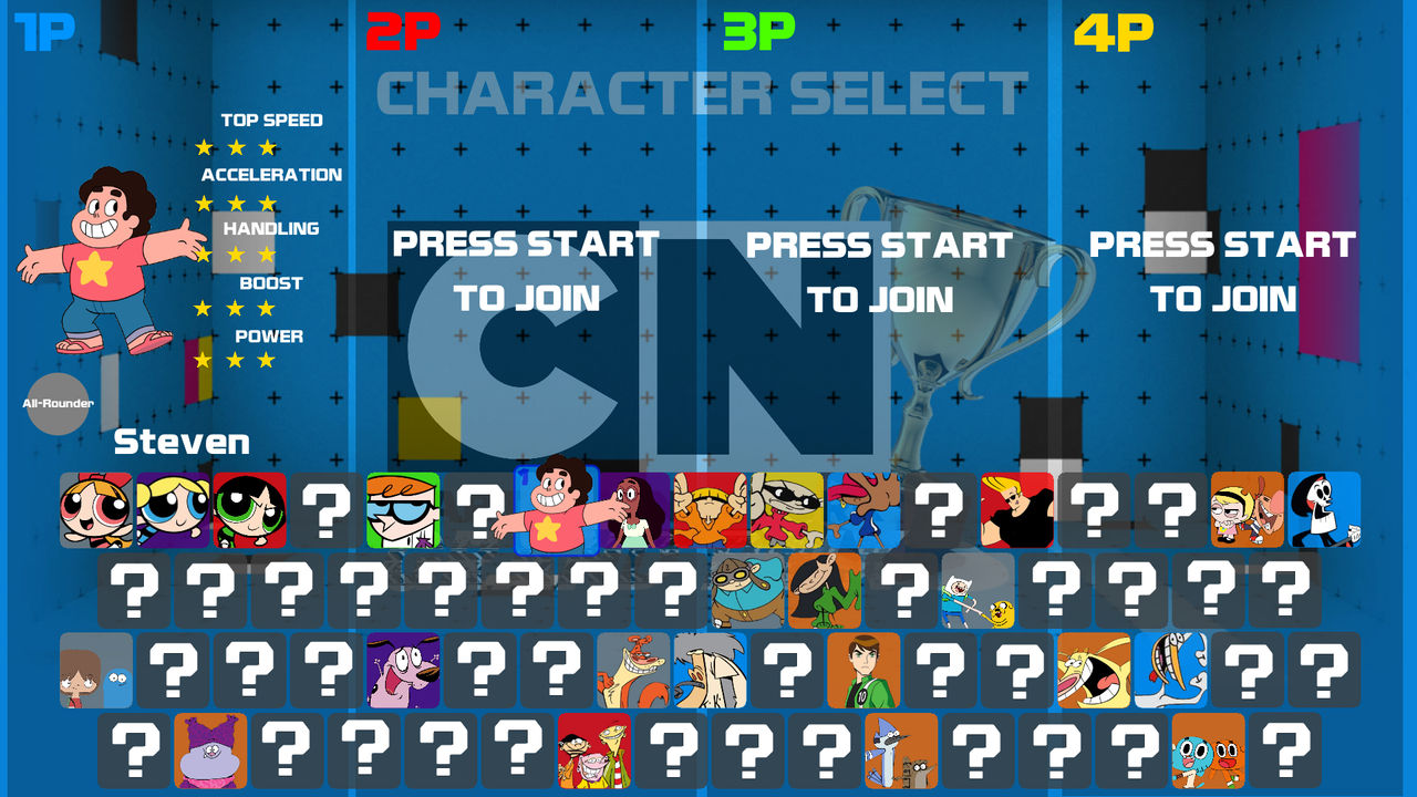 Cartoon Network Grand Prix: Character Select by SuperIcee on DeviantArt