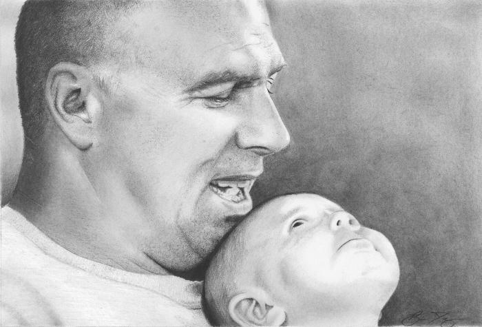 Partial View Of Father And Son Drawing In Sketchbook With Pencils, Blurred  Foreground Stock Photo, Picture and Royalty Free Image. Image 166526829.