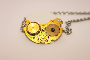 Pocket Watch Cogs Necklace