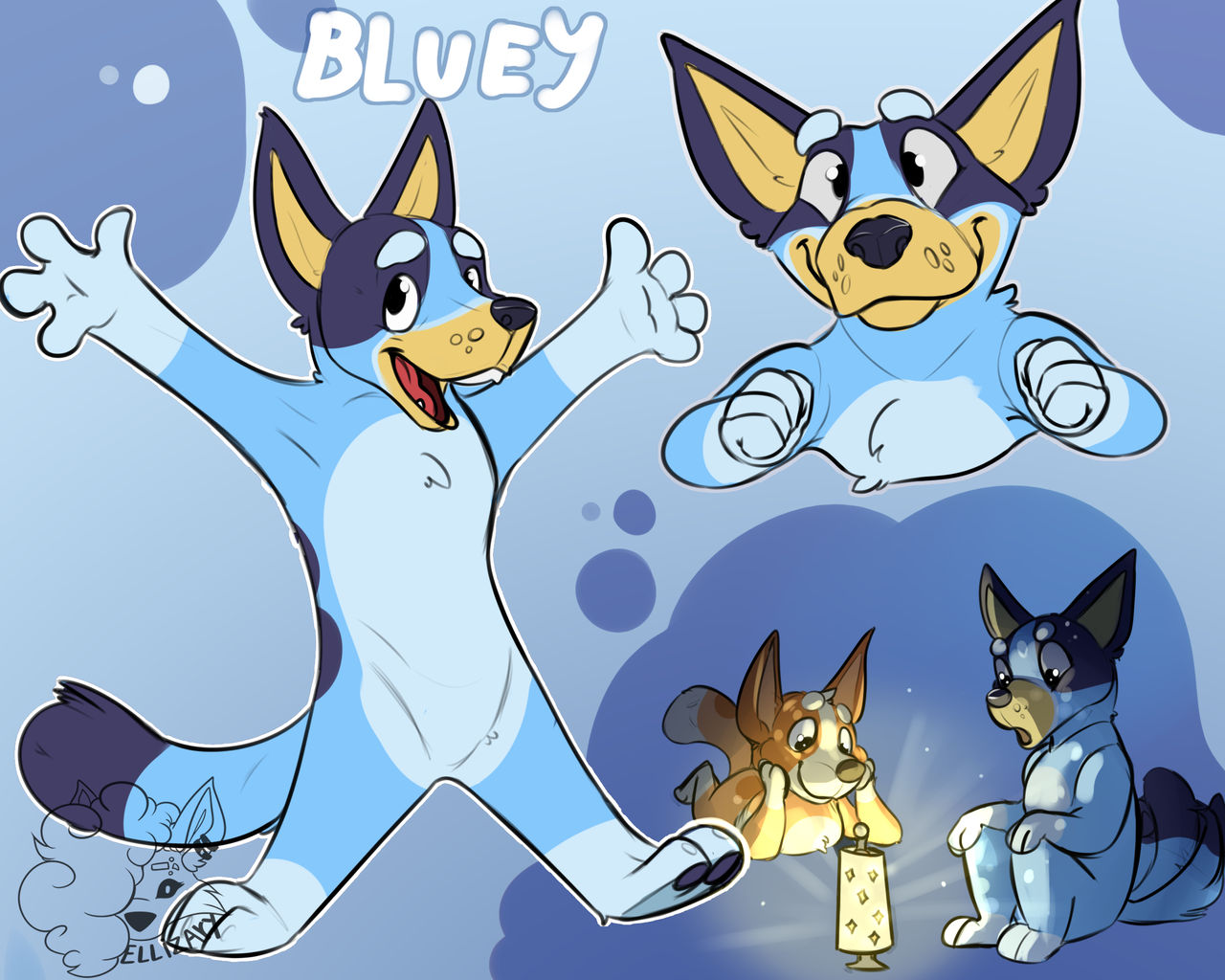 Bluey Adventure Deviantart Bluey! by Ellizary on DeviantArt