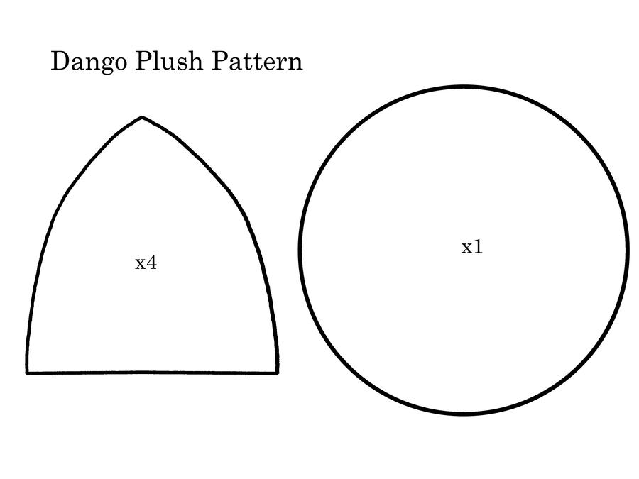 Papercraft Dango Dango Plush Pattern by MoonyBug on DeviantArt