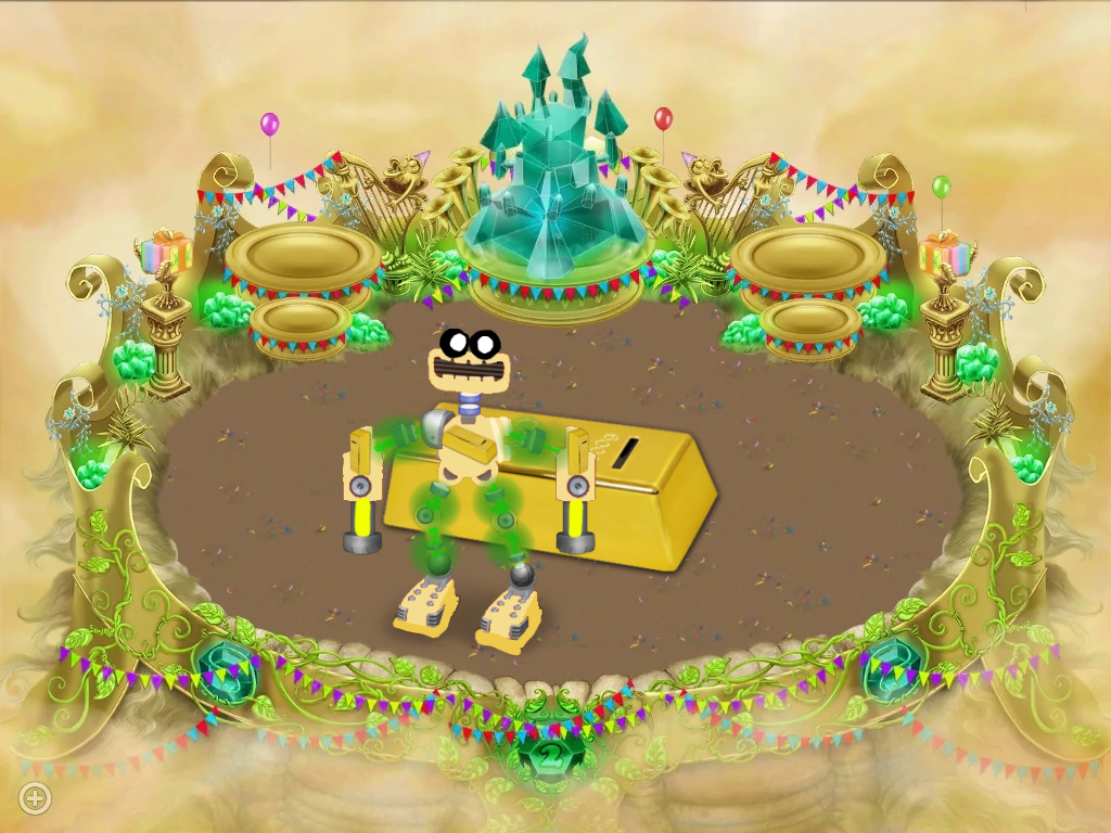 FANMADE) Gold Island Wubbox (Active) png by Coolsrawingstouse on