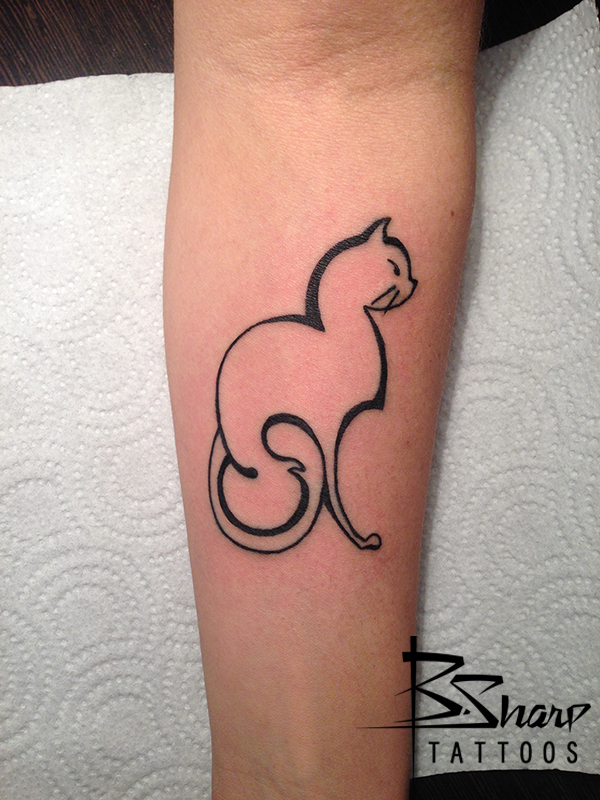 Cat's silhouette tattoo by Beatrice-Sharp on DeviantArt Cat's silhouette tattoo by Beatrice-Sharp on DeviantArt