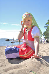 Nagisa on the beach