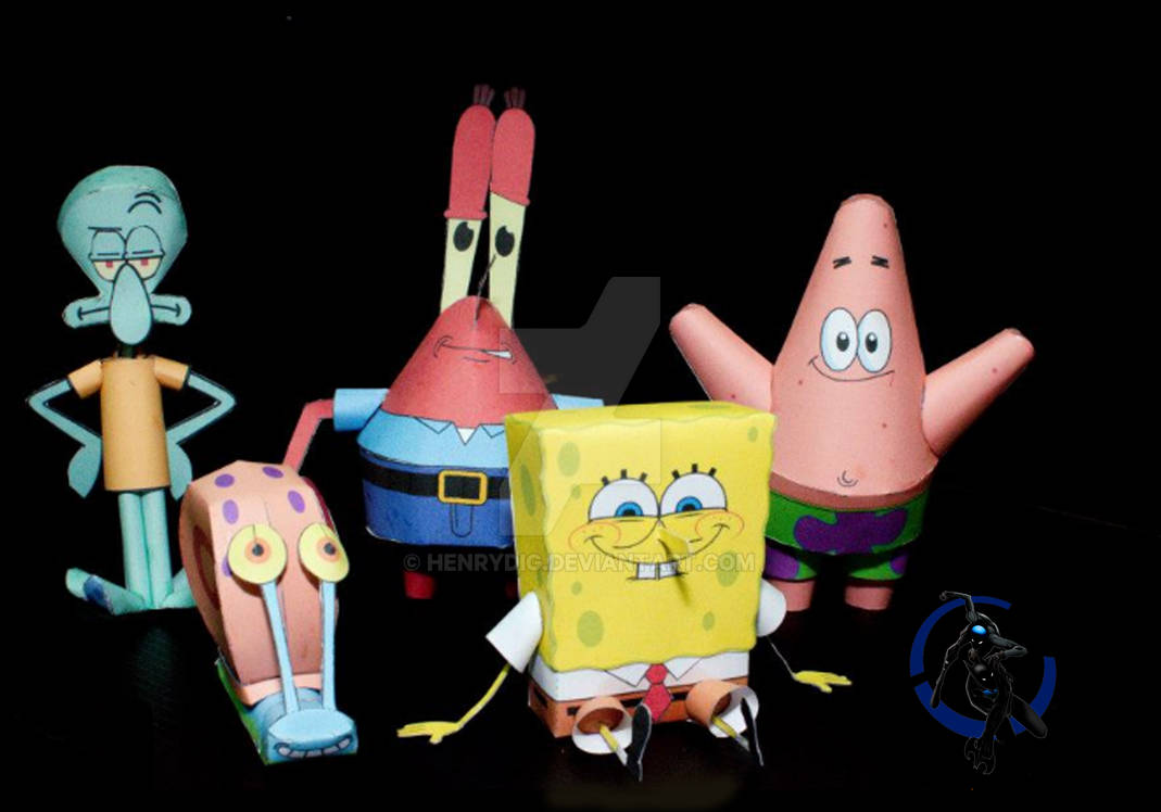 SpongeBob Squarepants Papercraft by henrydig on DeviantArt