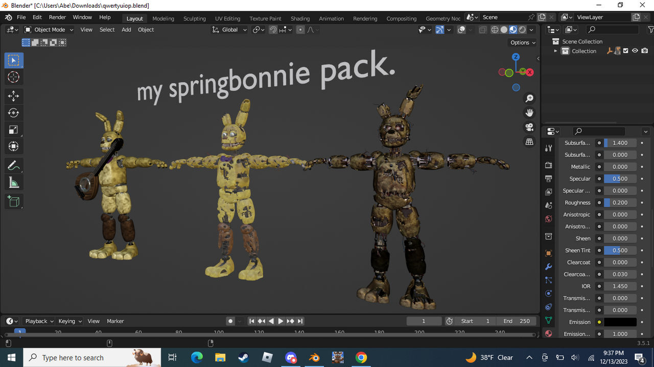 Spring Block Springbonnie my springbonnie pack. by Abe4269 on DeviantArt