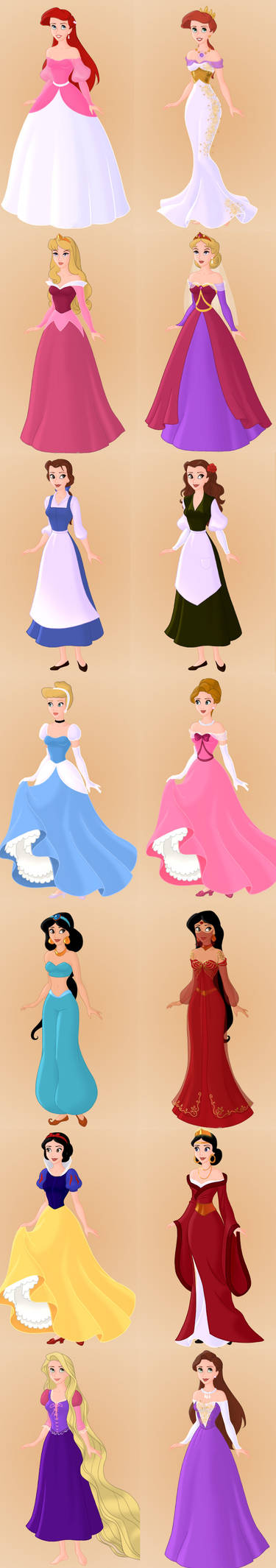 Disney Princesses And Their Moms by foreverbeginstoday on DeviantArt