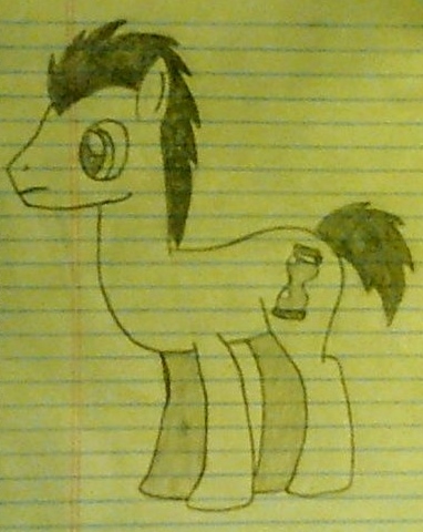 First Drawing of Dr. Whooves