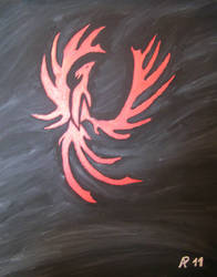 Acryl painting Phoenix