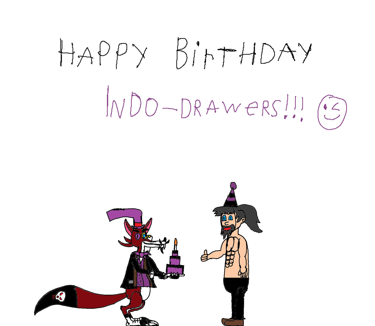Happy birthday Indo-drawes!!!!! by MrFox14062006part3 on DeviantArt