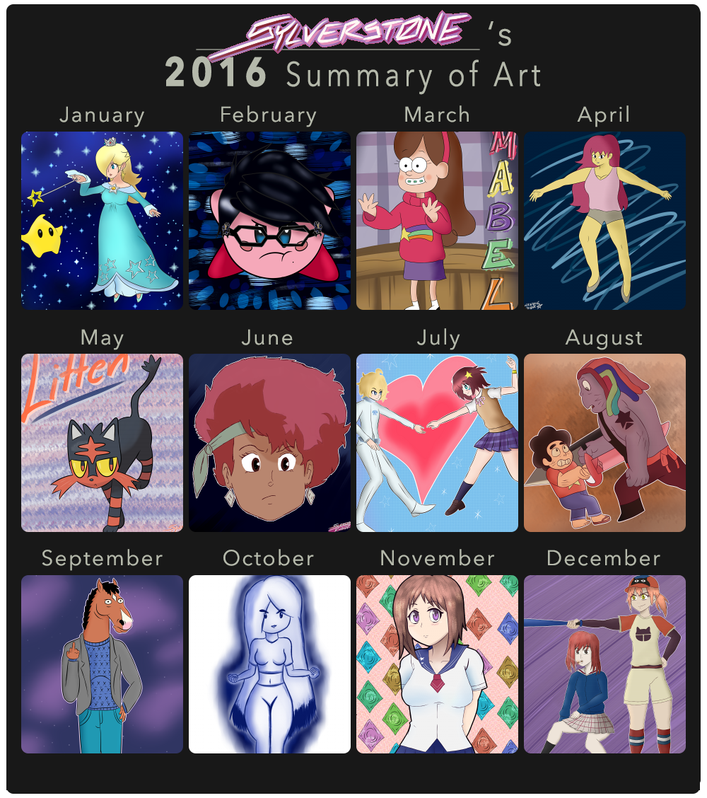 Sylver's 2016 Summary of Art!