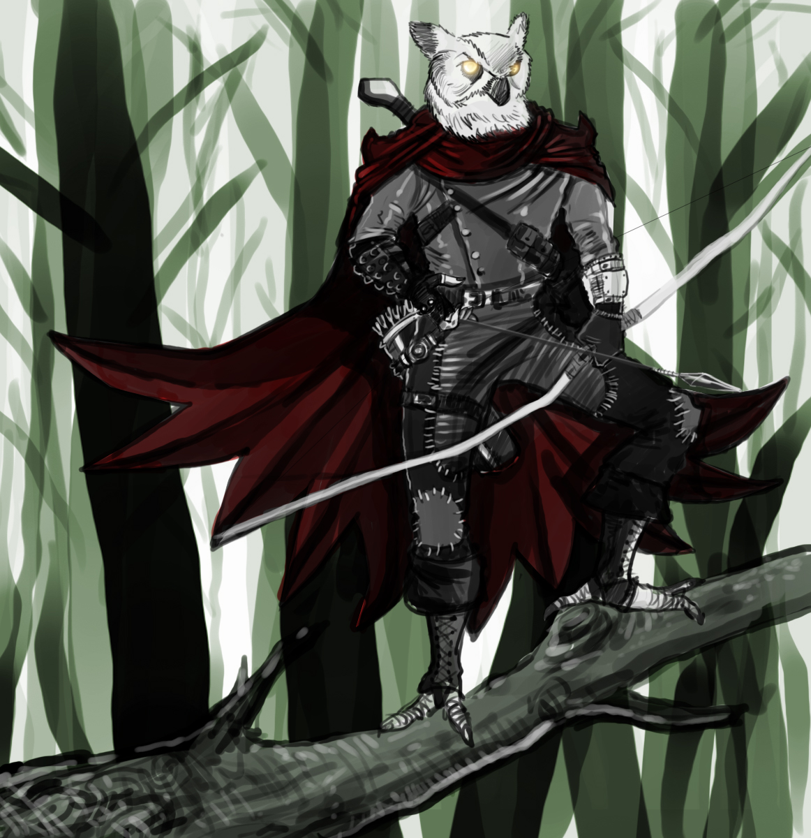 Owl Ranger (colour) by Bored-Drawfriend on DeviantArt