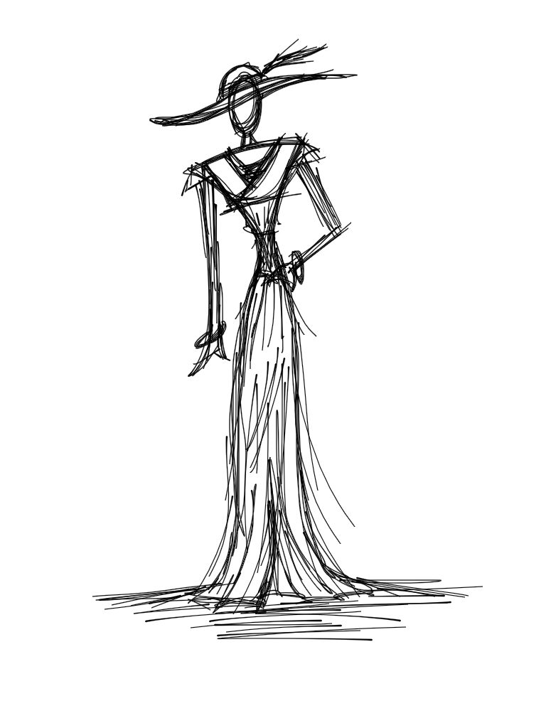 Model Sketch 1 by WhiteMadHatter on DeviantArt