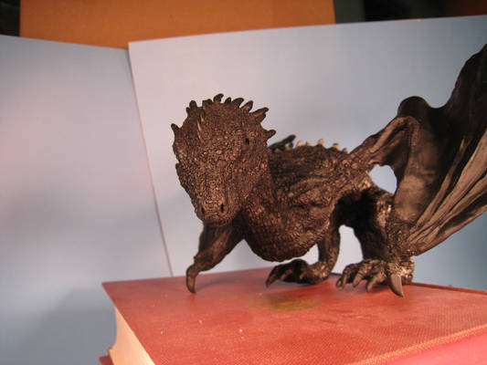 Drogon dragon sculpture primered