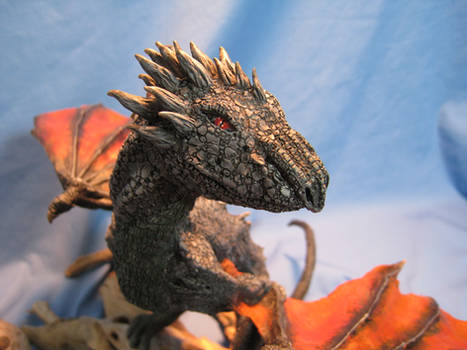 Dragon Hatchlings Resin Kit 2 as Drogon View 2