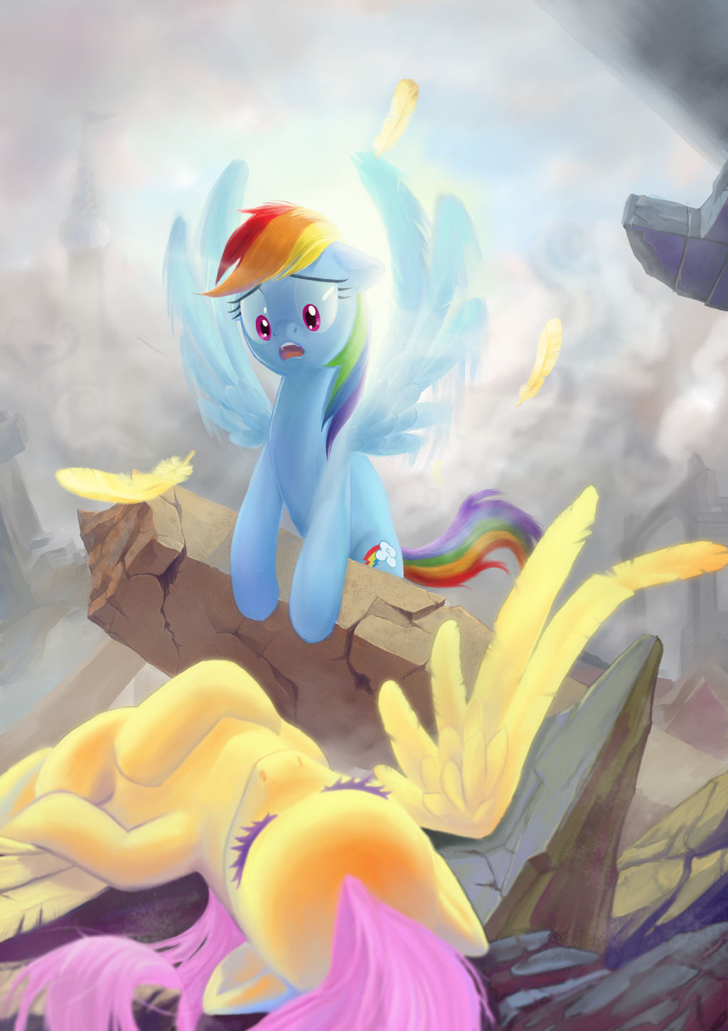 In the remains of Canterlot