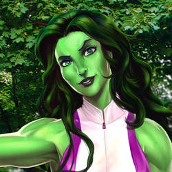 She-Hulk closeup