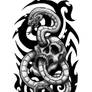 Skull Snake Tattoo Design