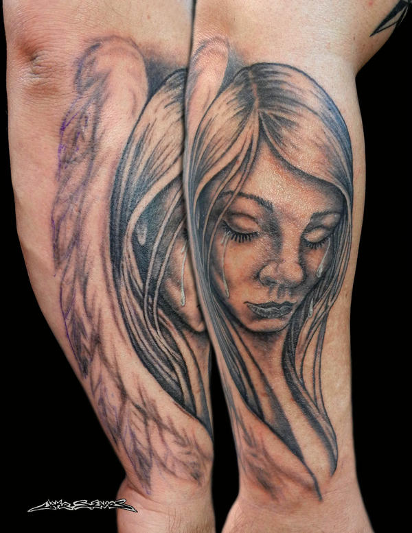 Weeping Angel Tattoo by MuddyGreen on DeviantArt