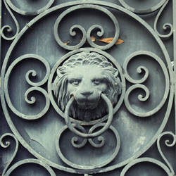 wrought lion