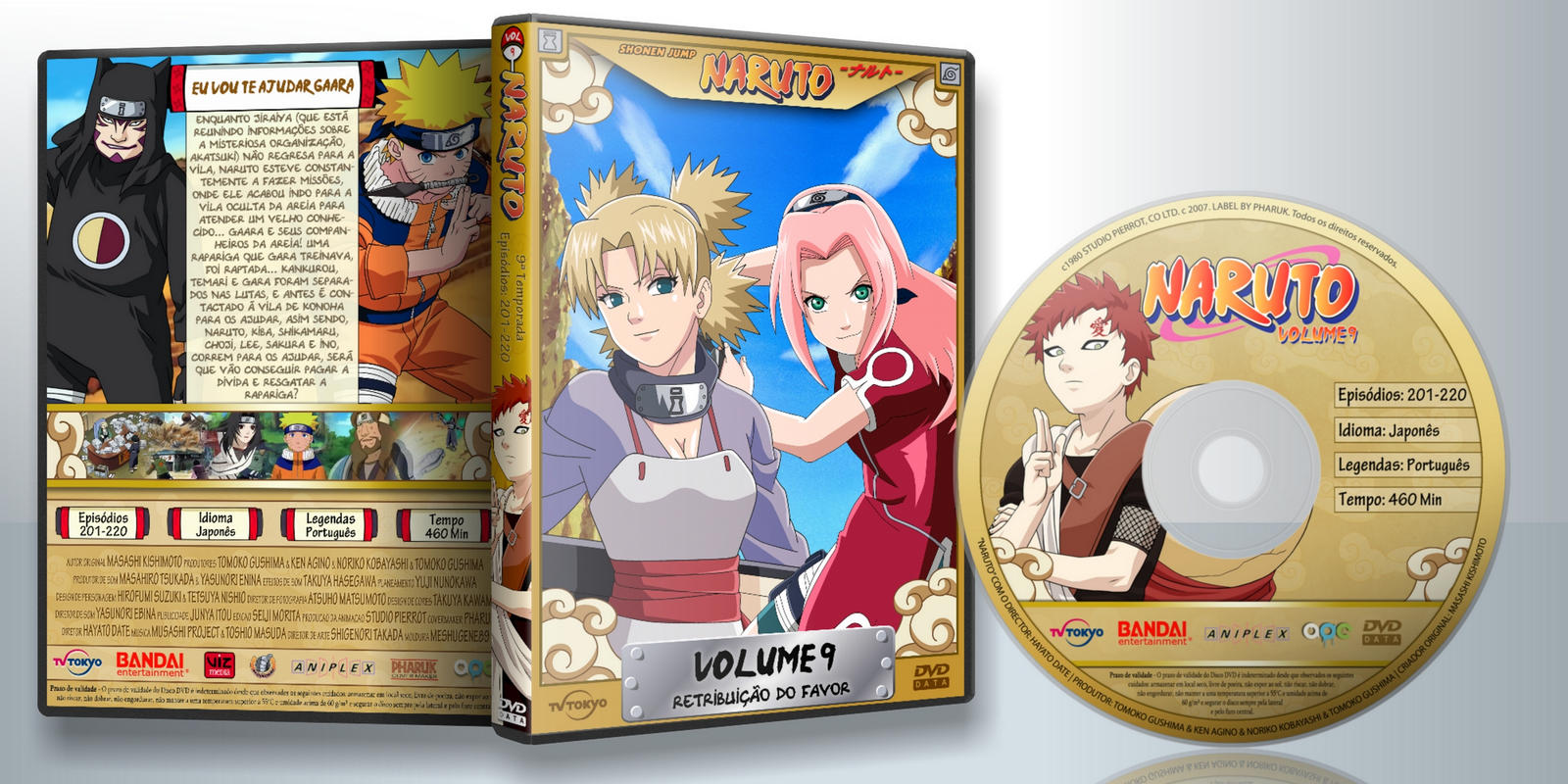 Naruto (Classic) DVD Collection +Labels by Pharuk on DeviantArt