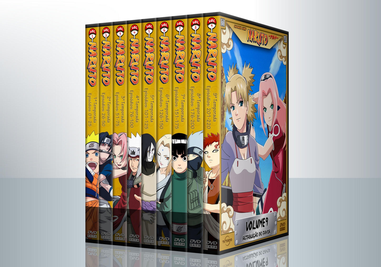 Naruto (Classic) DVD Collection +Labels by Pharuk on DeviantArt