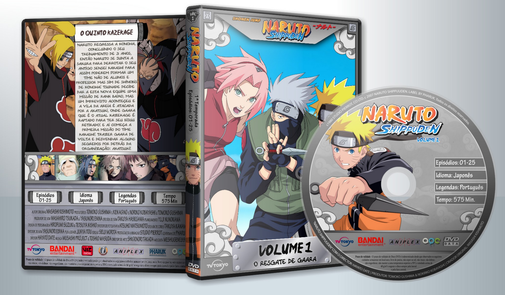 NARUTO 9 TEMPORADA COMPLETA EM 2 DVDS