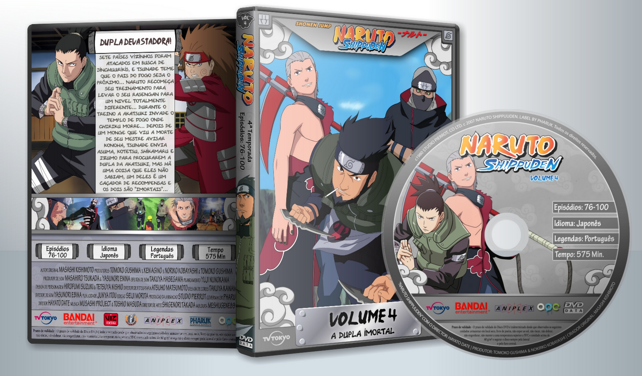 Naruto Shippuden Vol.07 - Dvd - Novo - 4 Episódios