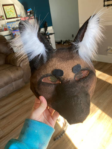 My first therian mask!!!! by LycheeStardust7 on DeviantArt