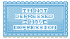 depression =/= being depressed stamp
