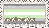 nonbinary boy stamp by bitterrfuck