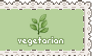 vegetarian stamp