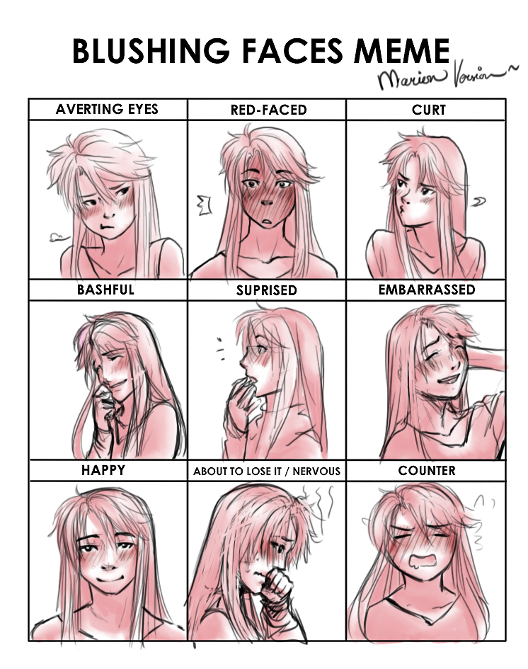 blushing faces meme ft human!sprackle by DitkaSaysHi on DeviantArt