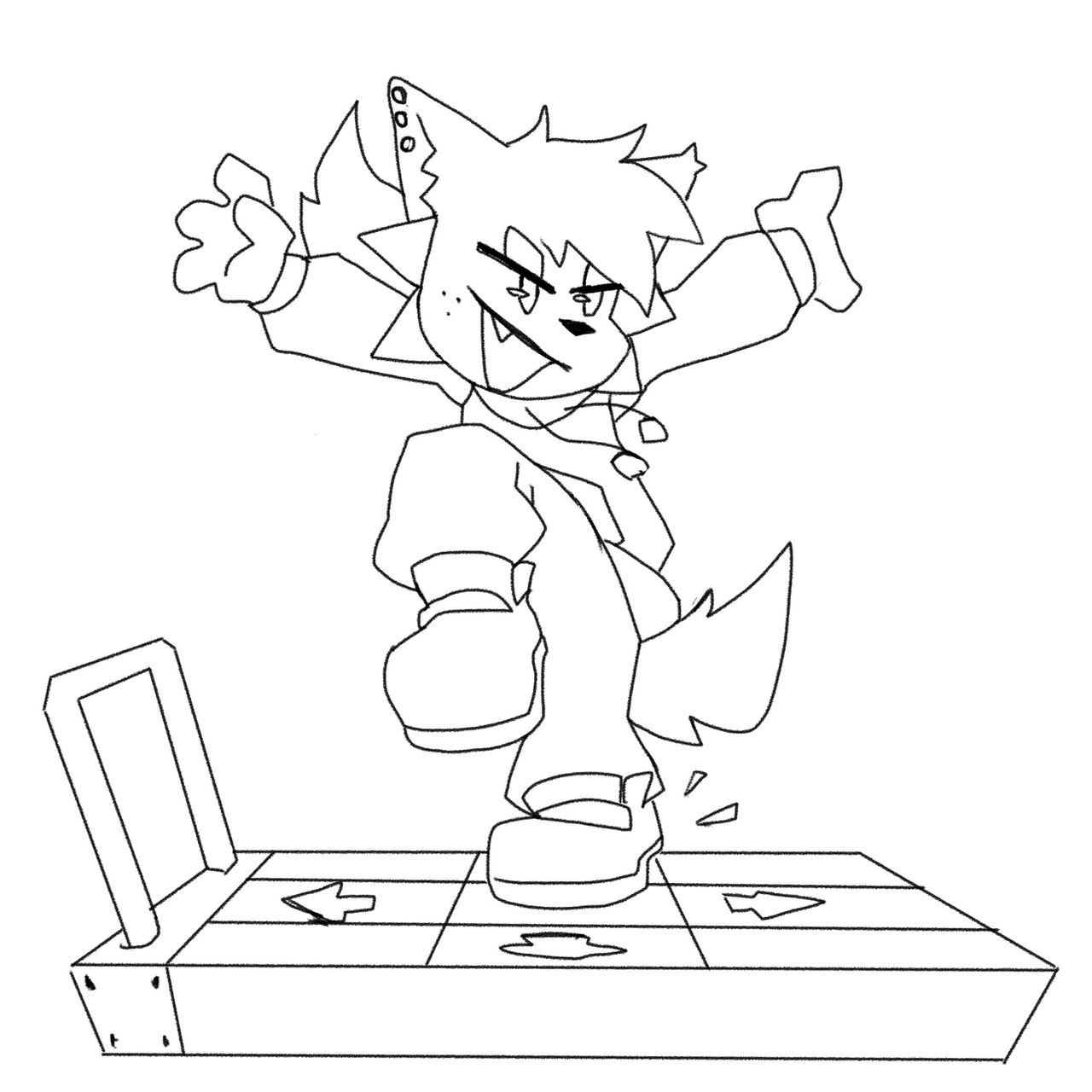 4 Line Kapi Kapi line art sketch by Wiliam-Glowing on DeviantArt