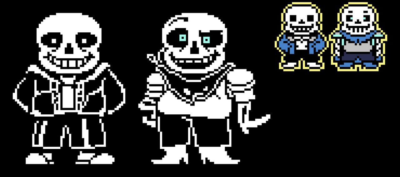 Normal Sans and Underswap Sans dialogue sprites by iGretz on DeviantArt