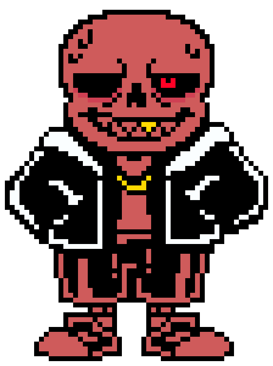 Underfell Sans Battle/Textsprites by SafetyBob9001 on DeviantArt