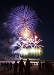 Fireworks on the Pier by Niv24