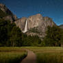 Yosemite Falls and Stars