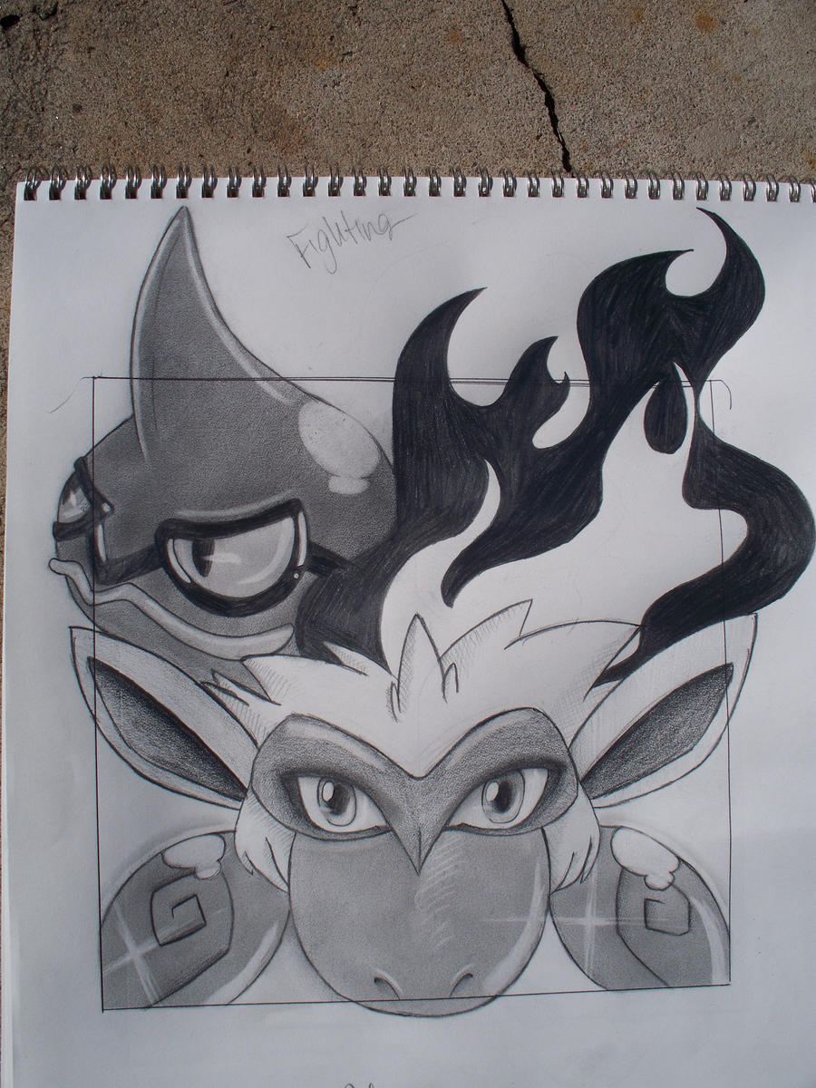 Infernape and Toxicroak