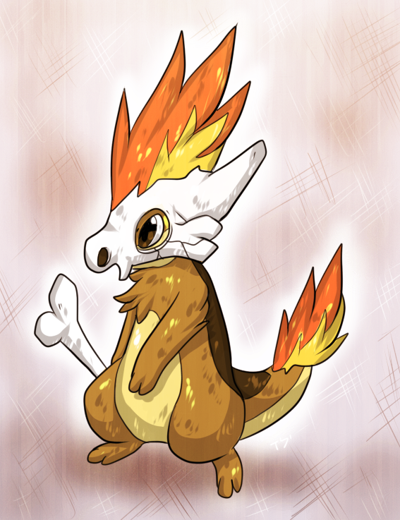 C: Quilava+Cubone Fusion