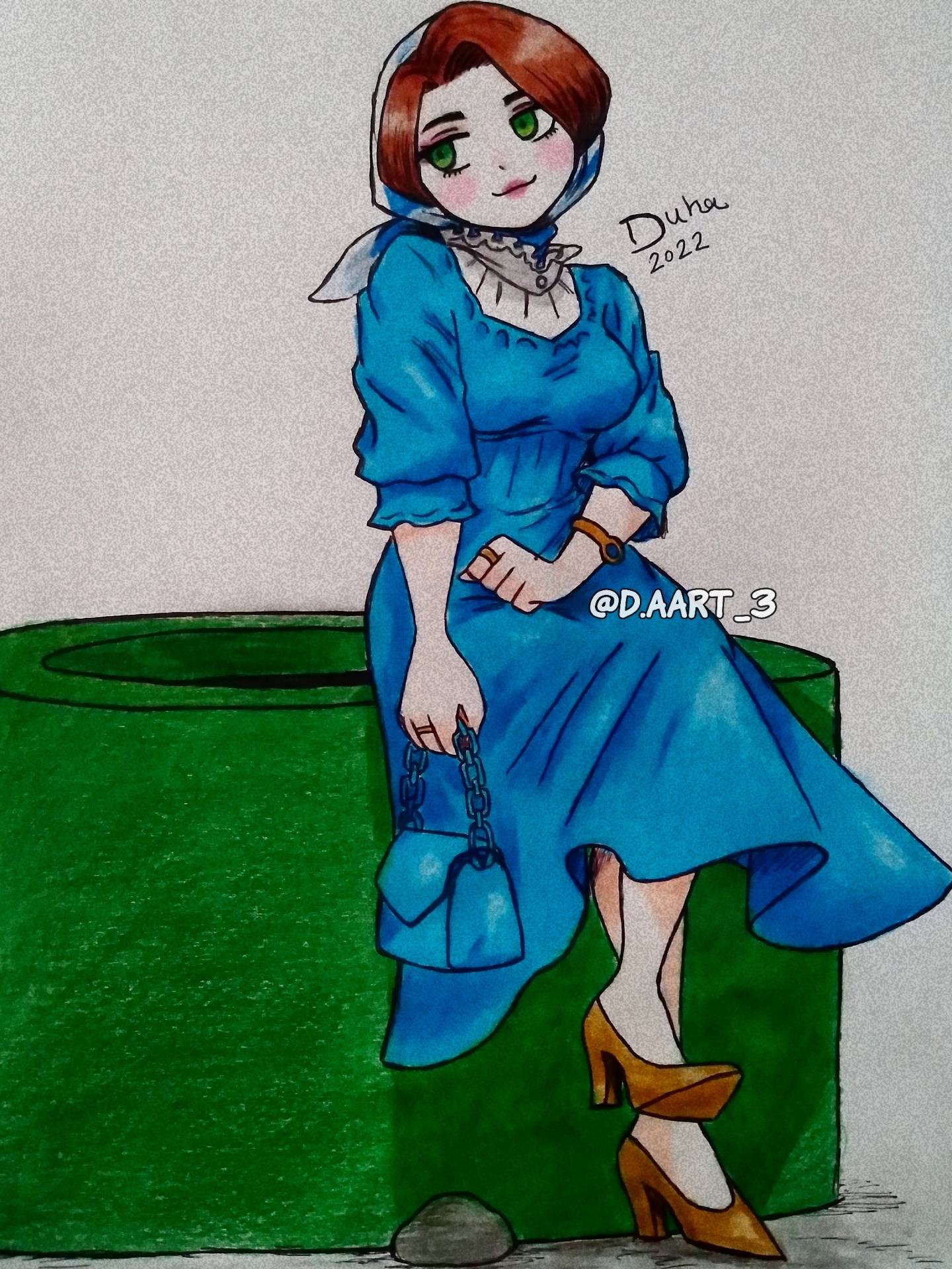 Blue Dress by D-Aart on DeviantArt