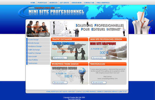 Creation Mini Site Design by Kmsidy on DeviantArt