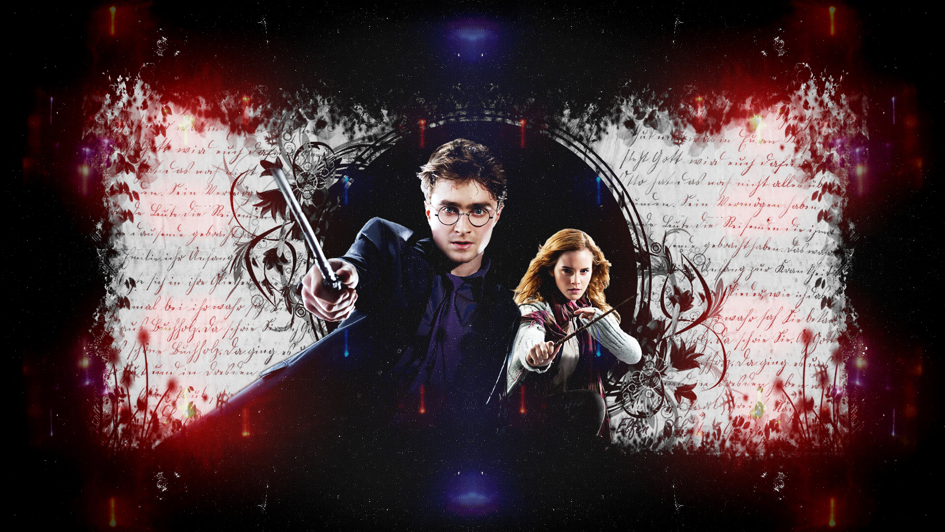 Hermione + Harry wallpaper + banner/header + icon