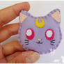 Sailor Moon Cats - Felt Diana brooch