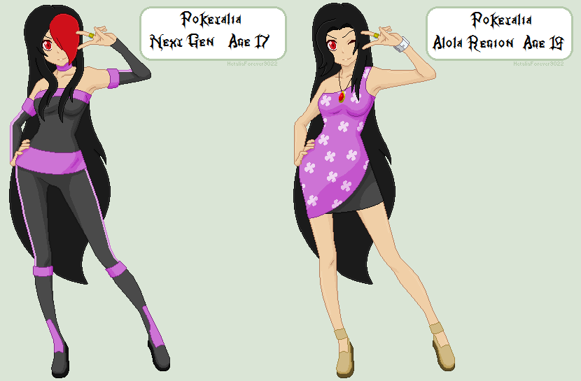 Alola region outfits in Pokemon GO. by FMAandYGO5dsgirl on DeviantArt