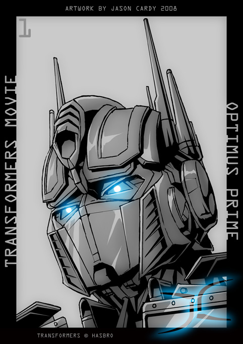 Optimus Prime portrait Sketch